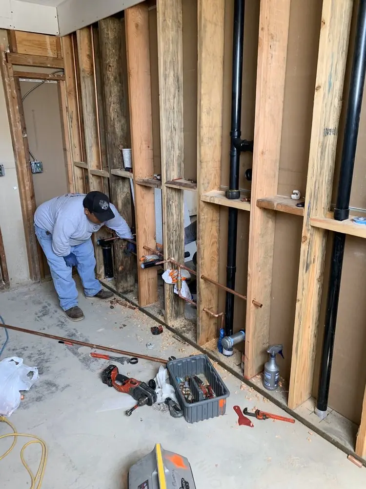 Commercial rough-in plumbing for Gas Line Repair in Detroit